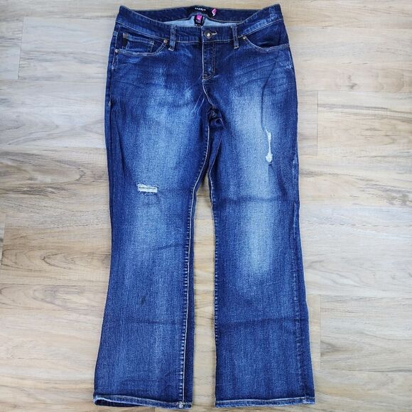 💇♀️Torrid Blue Denim Lightly Distressed Jeans Size 16 - Picture 3 of 11